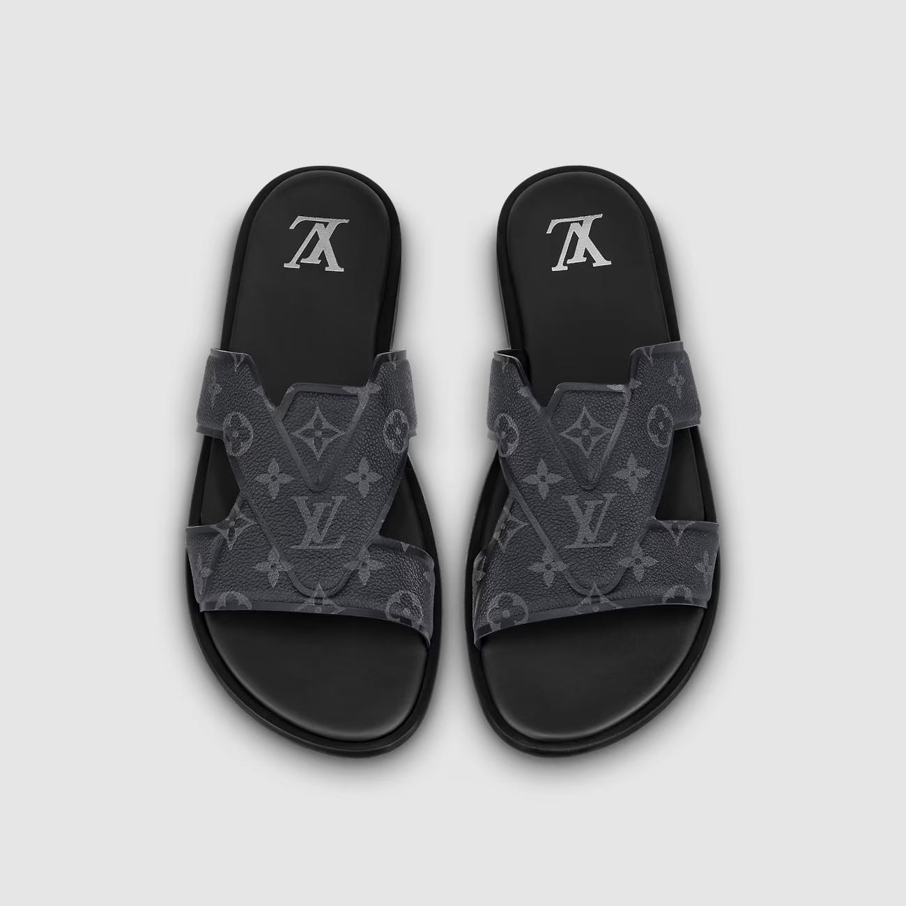 Dép Louis Vuitton Oasis Mule Nam Monogram Eclipse